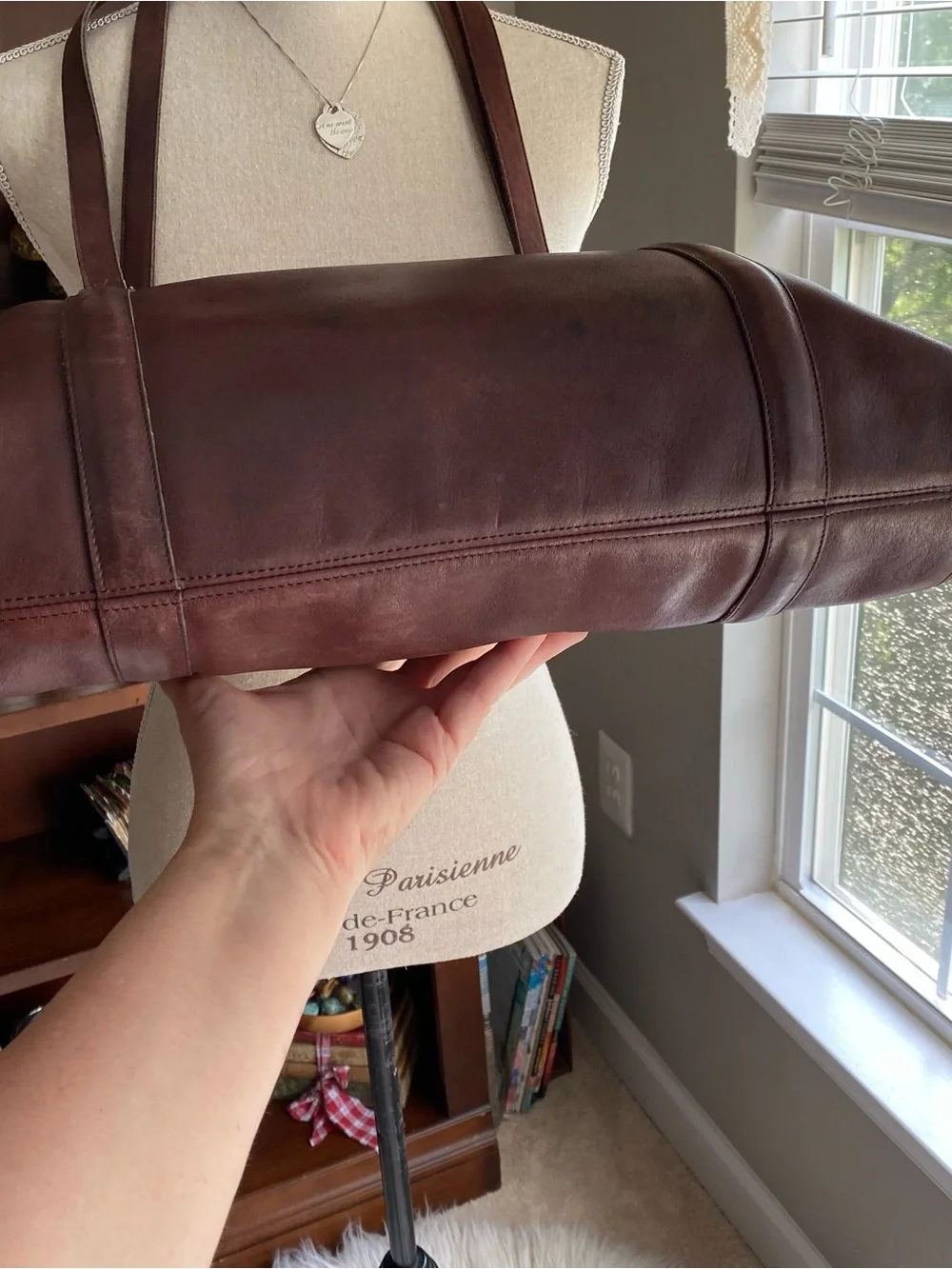 Vintage Coach Leather Tote Bag Classic Carryall Laptop Bag